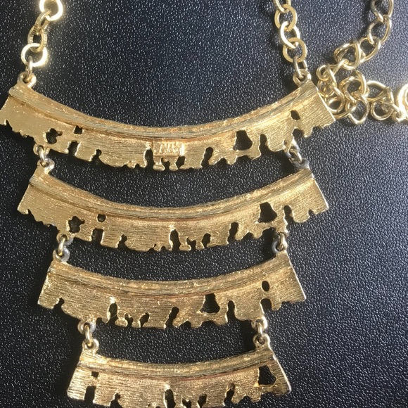 Vintage 4 tier cascading necklace - Picture 3 of 5